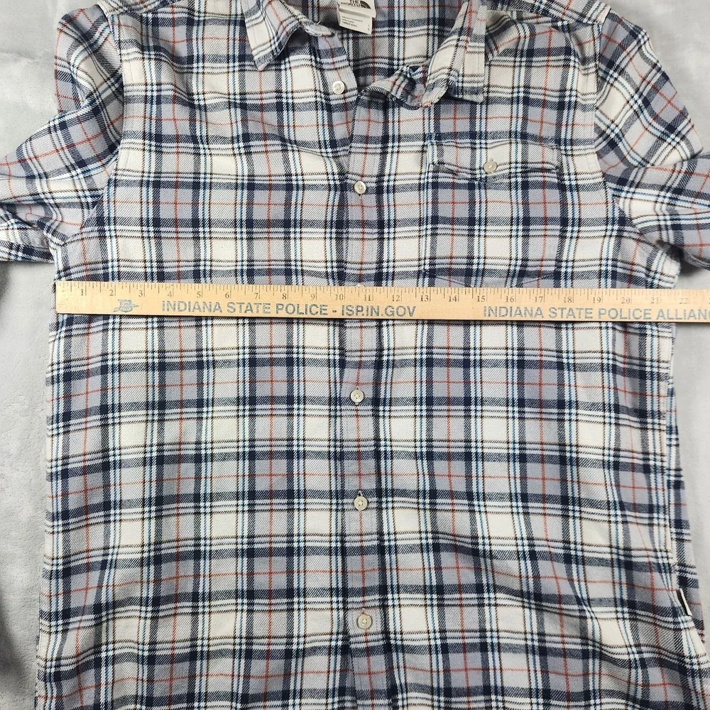 The North Face Flannel Shirt Mens Large Blue Plaid Gorpcore Hiking Outdoor L